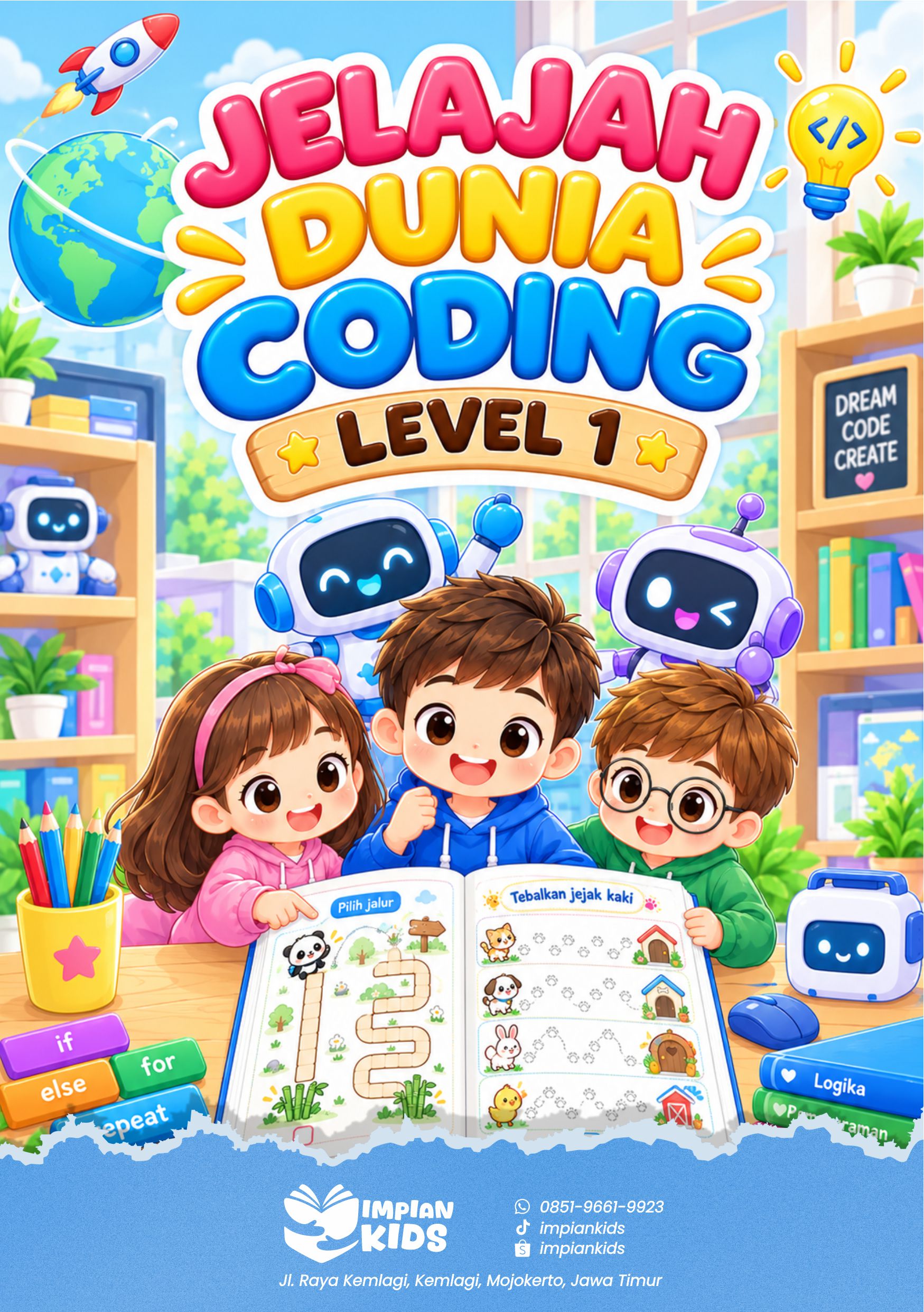 Sampul Jelajah Dunia Coding Level 1